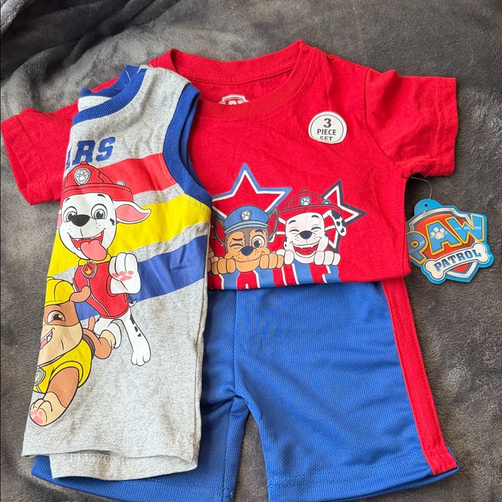 Paw Patrol Red and Blue Kids' Outfit Set